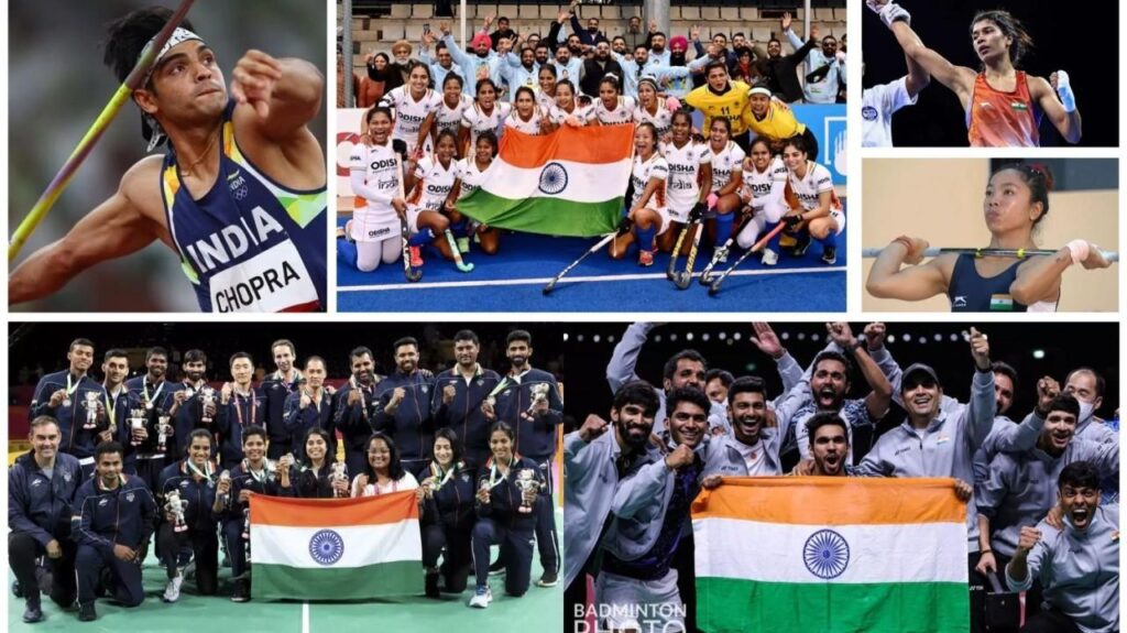 Top 5 sports in India featuring cricket hockey badminton wrestling and athletics
